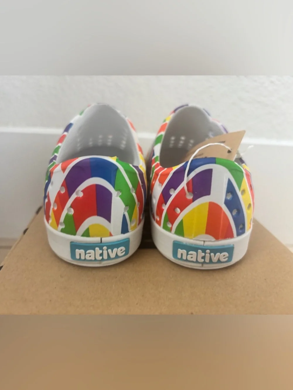 New Native Toddler Jefferson Print White/Multi Brick - Picture 4 of 8